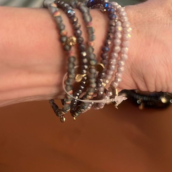 Multi color Stretch Bracelet - Picture 3 of 3